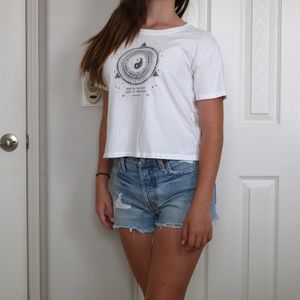 Hollister Patterned White T-shirt